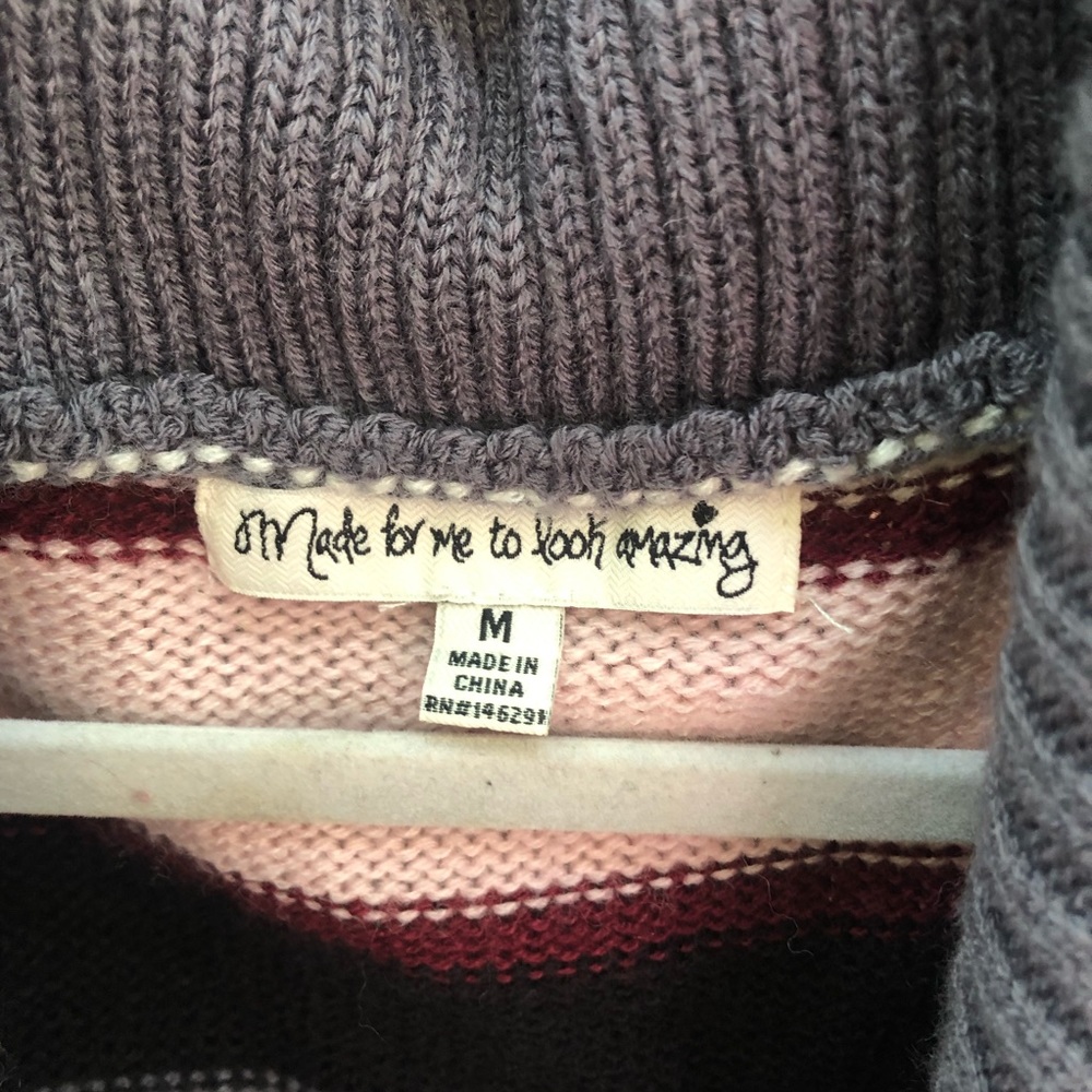 Made for me to look amazing sweater dress M stripe - Picture 2 of 7